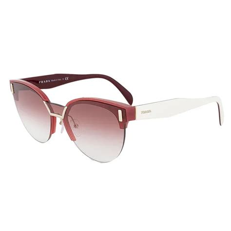 prada hide pr 04us 2864p1 43 cat eye sunglasses|Prada PR 04US 2864P1 Sunglasses in Burgundy.